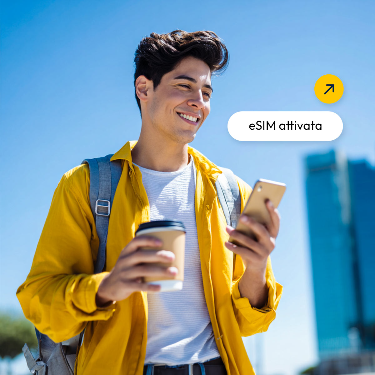 persona con telefono