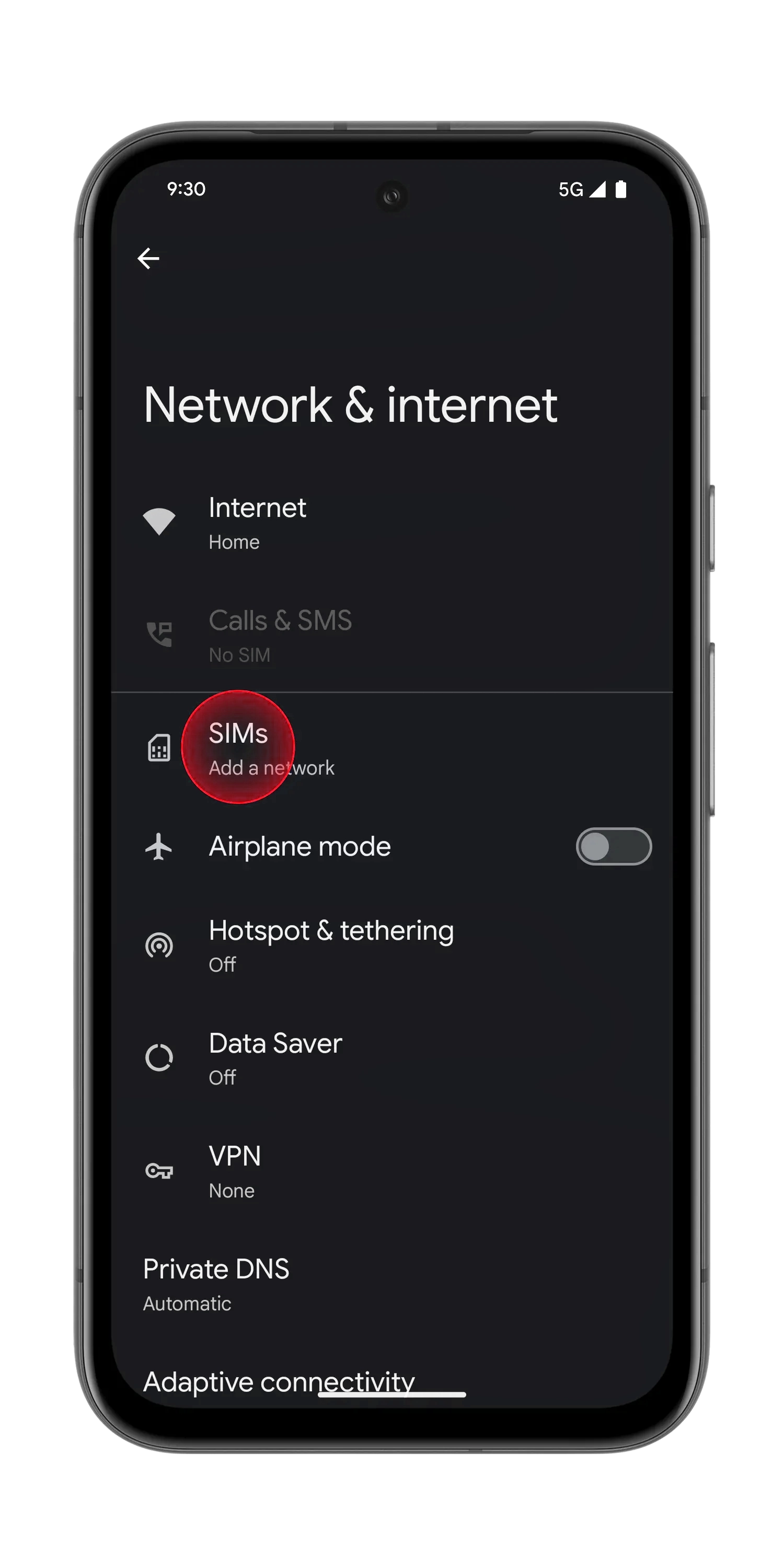 Go to Settings
