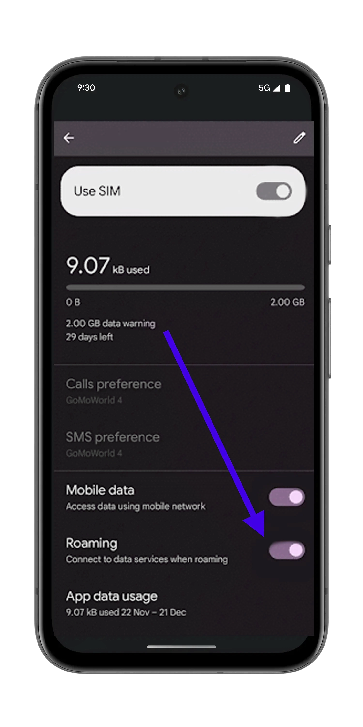 Go to Settings