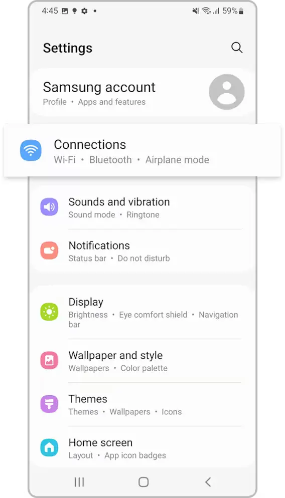 Go to Settings