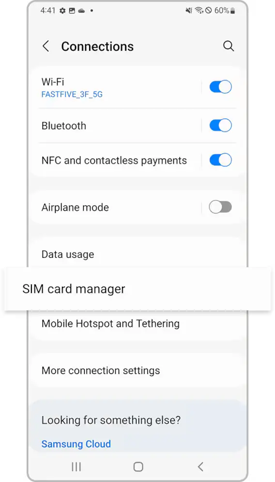 Go to Settings