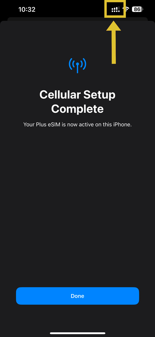 iPhone Complete the setup